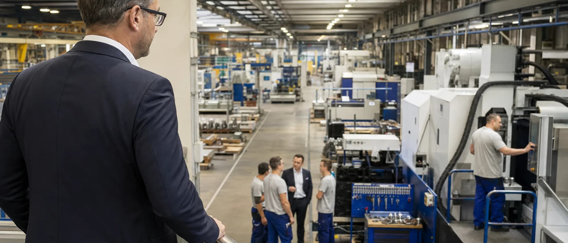Leadership search on a German shop floor.