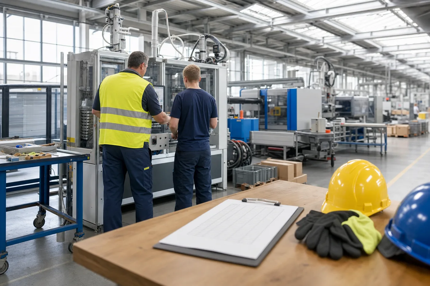 Titelbild: Einarbeitung von Produktionsmitarbeitern: Checkliste für Schicht und Linie