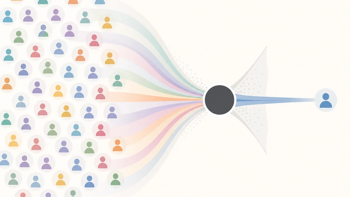 Diagramm zum Marmeladen-Paradoxon: Zu viele Optionen lähmen Entscheidungen